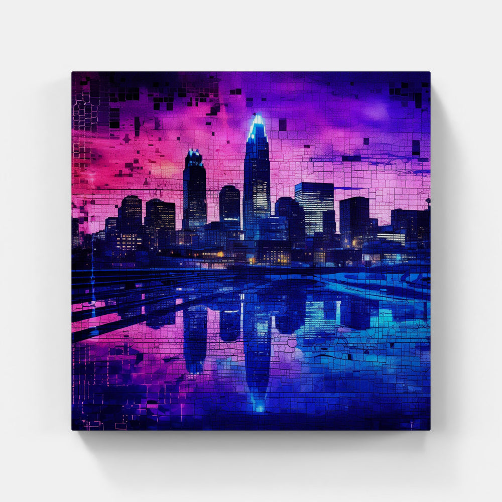 Urban Jungle Nights-Canvas-artwall-Artwall