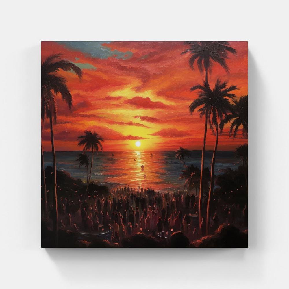 Spectacular Sunset Hues-Canvas-artwall-Artwall