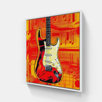 Unforgettable Guitar Spell-Canvas-artwall-20x20 cm-White-Artwall