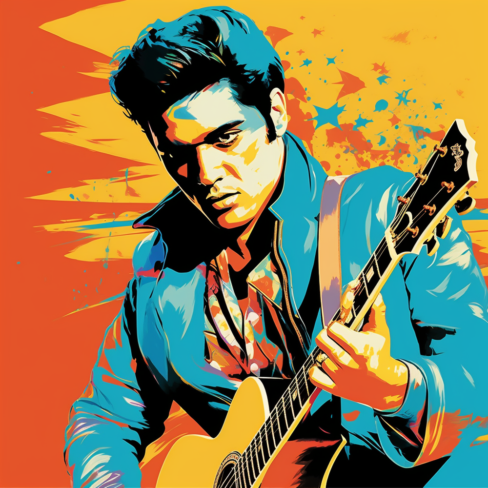 Elvis Presley Rock-Canvas-artwall-Artwall