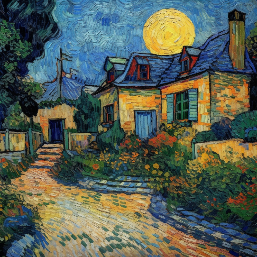 Enchanting Van Gogh Blossoms-Canvas-artwall-Artwall