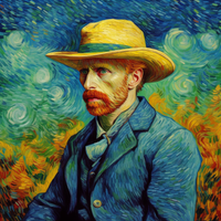 Van Gogh's Artistic Vision-Canvas-artwall-Artwall