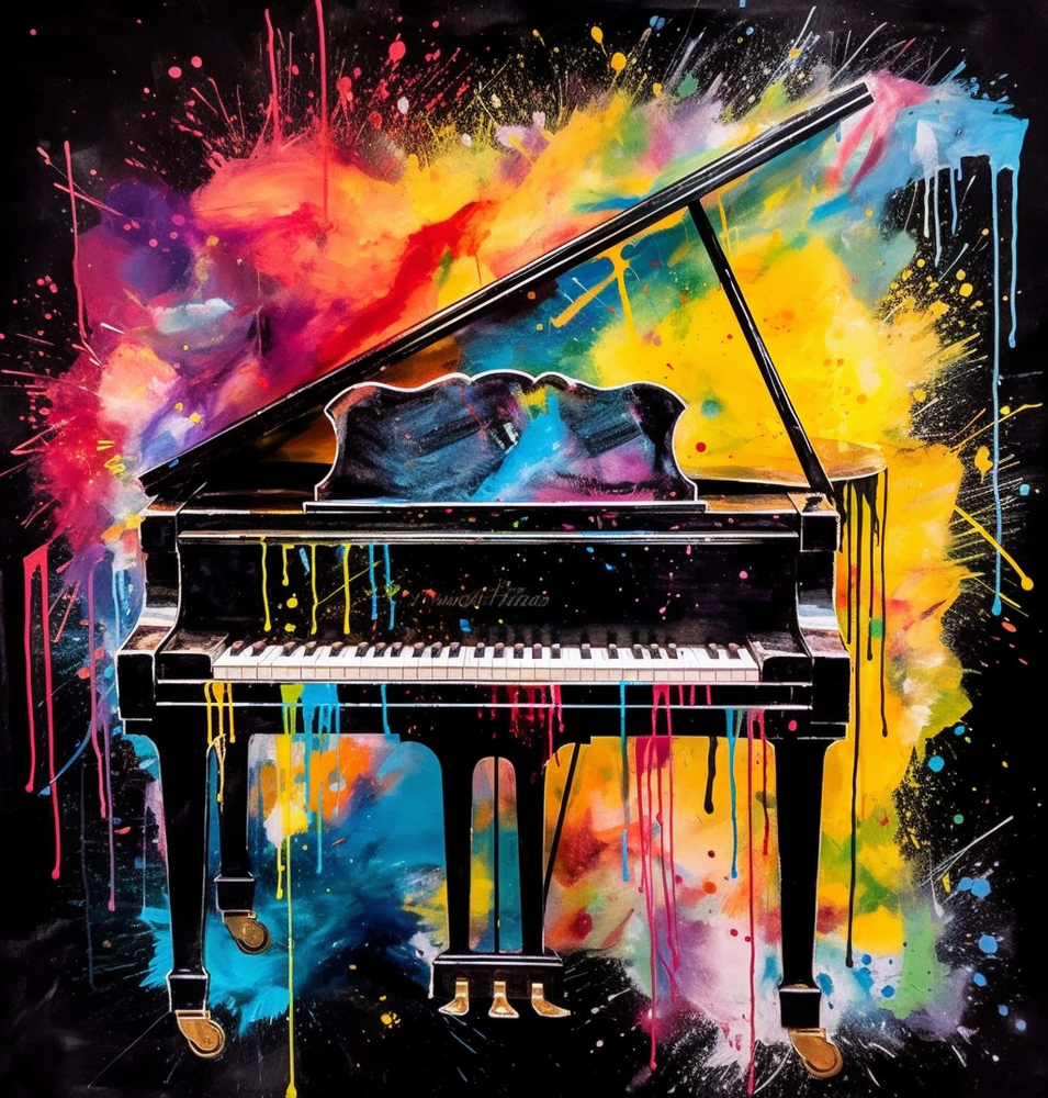 Mellow Piano Harmony-Canvas-artwall-Artwall