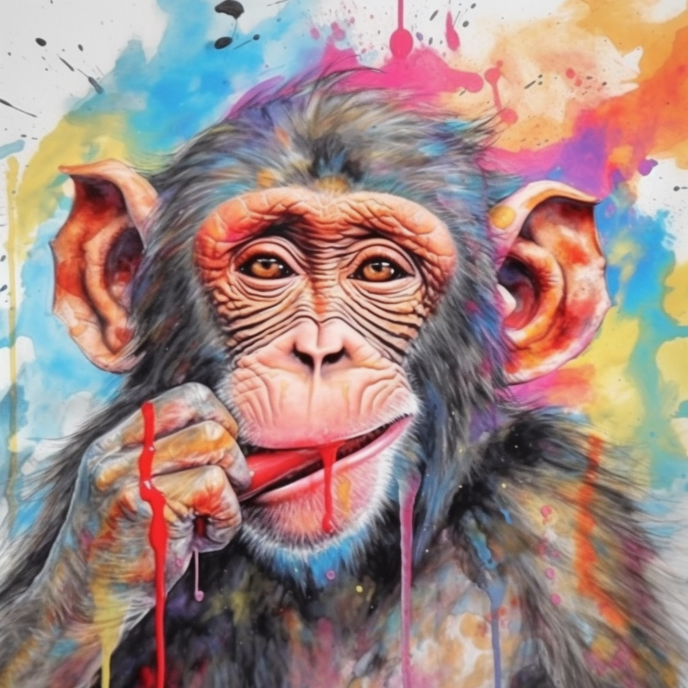 Playful Monkey Canvas-Canvas-artwall-Artwall