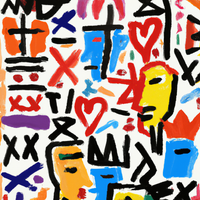 Basquiat sparks joy-Canvas-artwall-Artwall