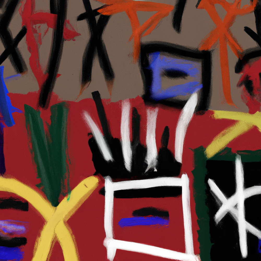 Basquiat creativity reigns-Canvas-artwall-Artwall