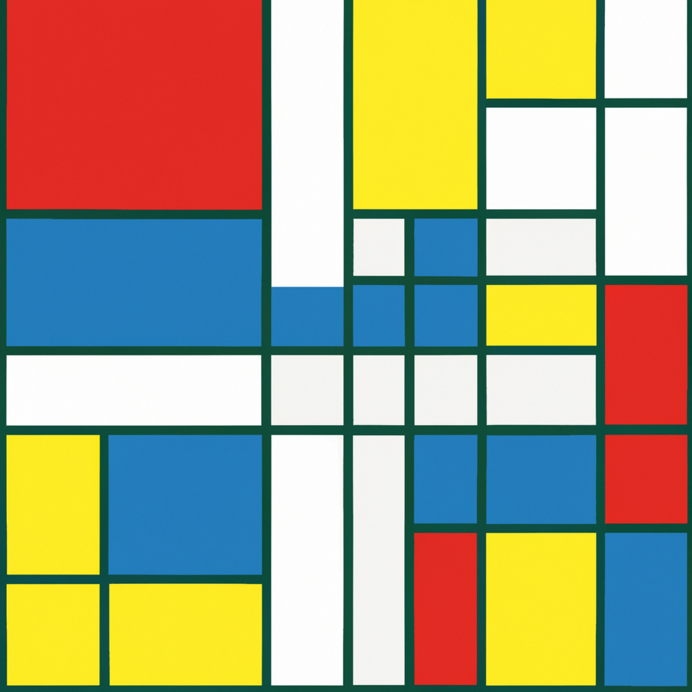 Mondrian kaleidoscope-Canvas-artwall-Artwall