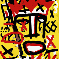 Basquiat rhyme divine-Canvas-artwall-Artwall