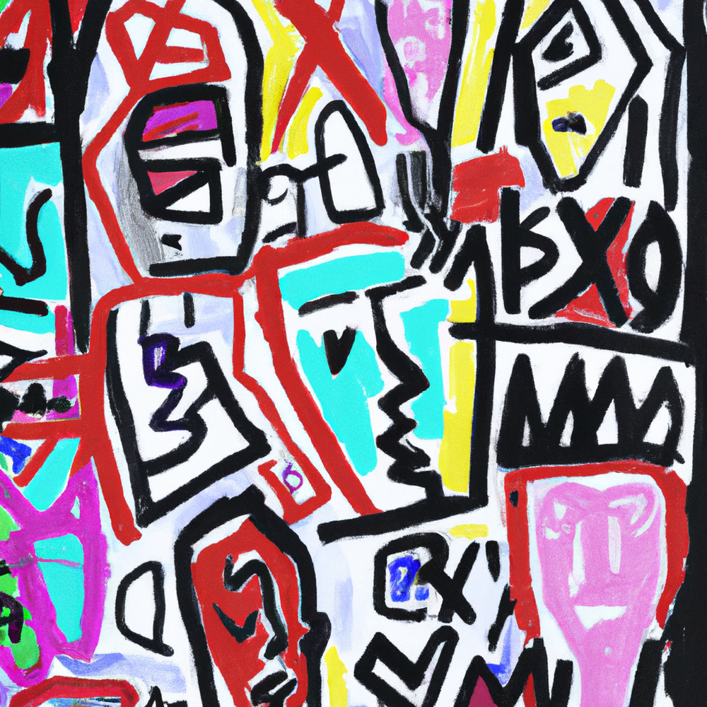 Basquiat brighten onetime-Canvas-artwall-Artwall