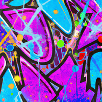 Graffiti Street Art Rising-Canvas-artwall-Artwall