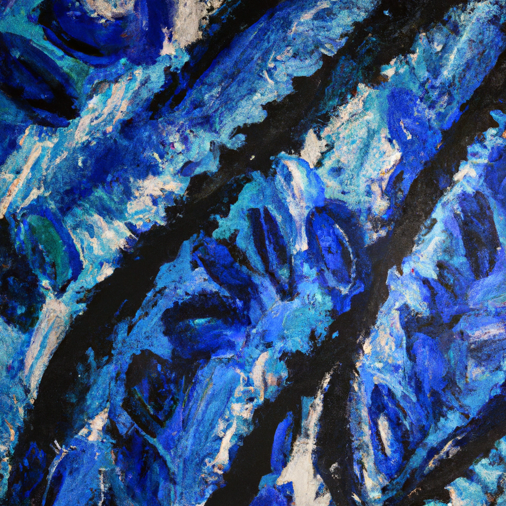 Blues on time fade-Canvas-artwall-Artwall