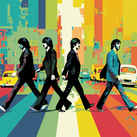The Beatles Road-Canvas-artwall-Artwall