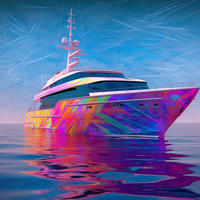Nautical Twilight Elegant Yacht-Canvas-artwall-Artwall
