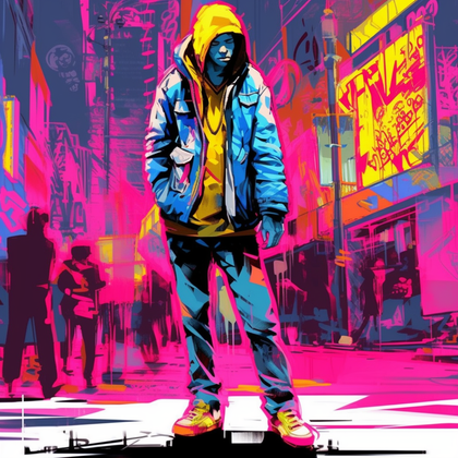 Pop Art Streetwear Edge-Canvas-artwall-Artwall