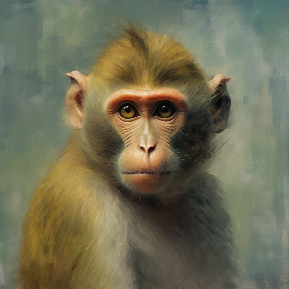 Charming Monkey Art-Canvas-artwall-Artwall