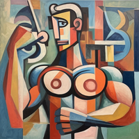 Pablo's Cubist Universe-Canvas-artwall-Artwall