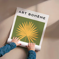 L'impression présentée en poster, sans encadrement, sur un mur neutre.