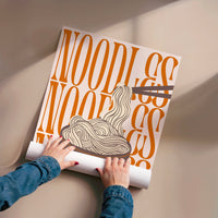 L'impression présentée en poster, sans encadrement, sur un mur neutre.