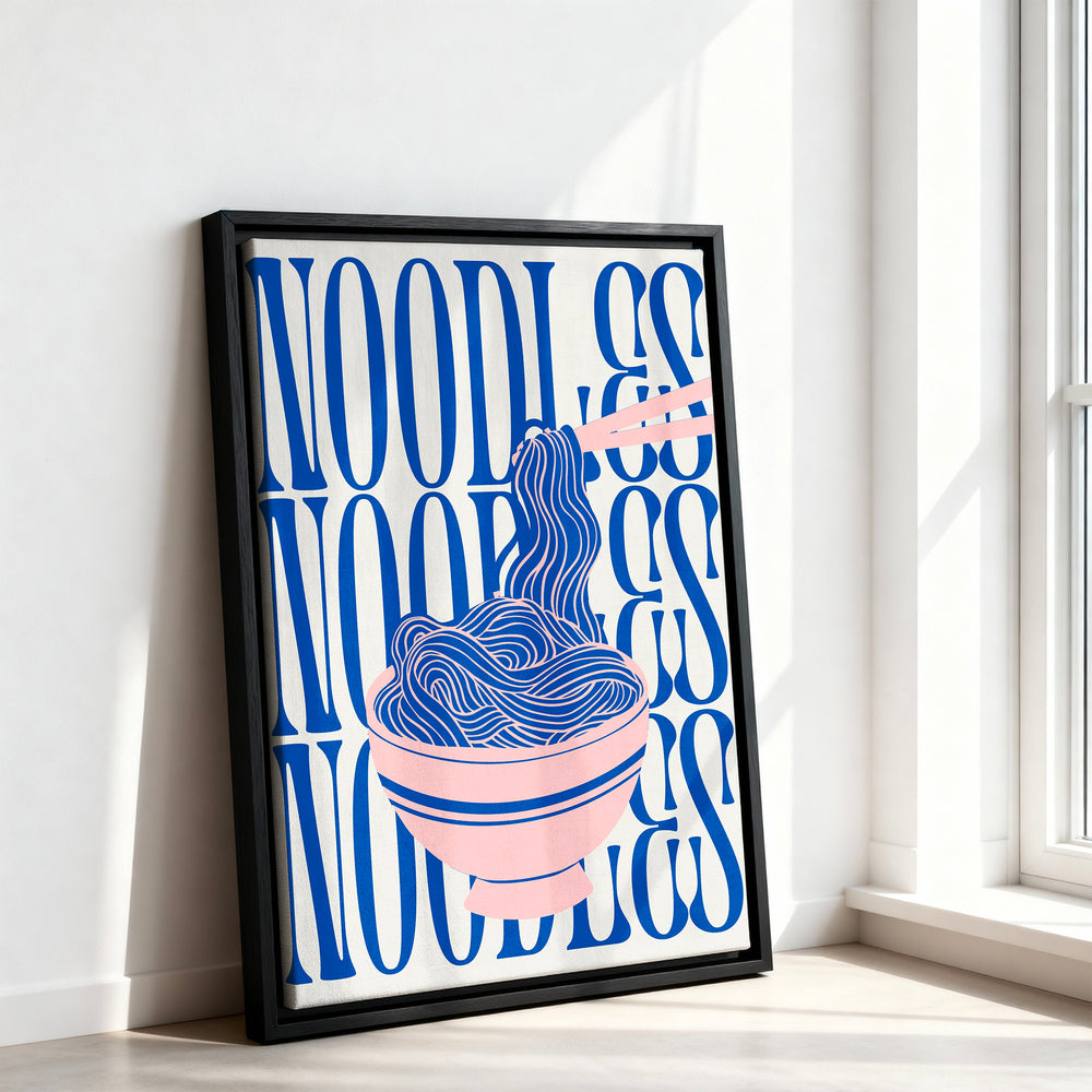 Le tableau accroché en situation dans un intérieur meublé.