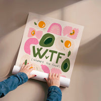 L'impression présentée en poster, sans encadrement, sur un mur neutre.