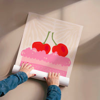 L'impression présentée en poster, sans encadrement, sur un mur neutre.
