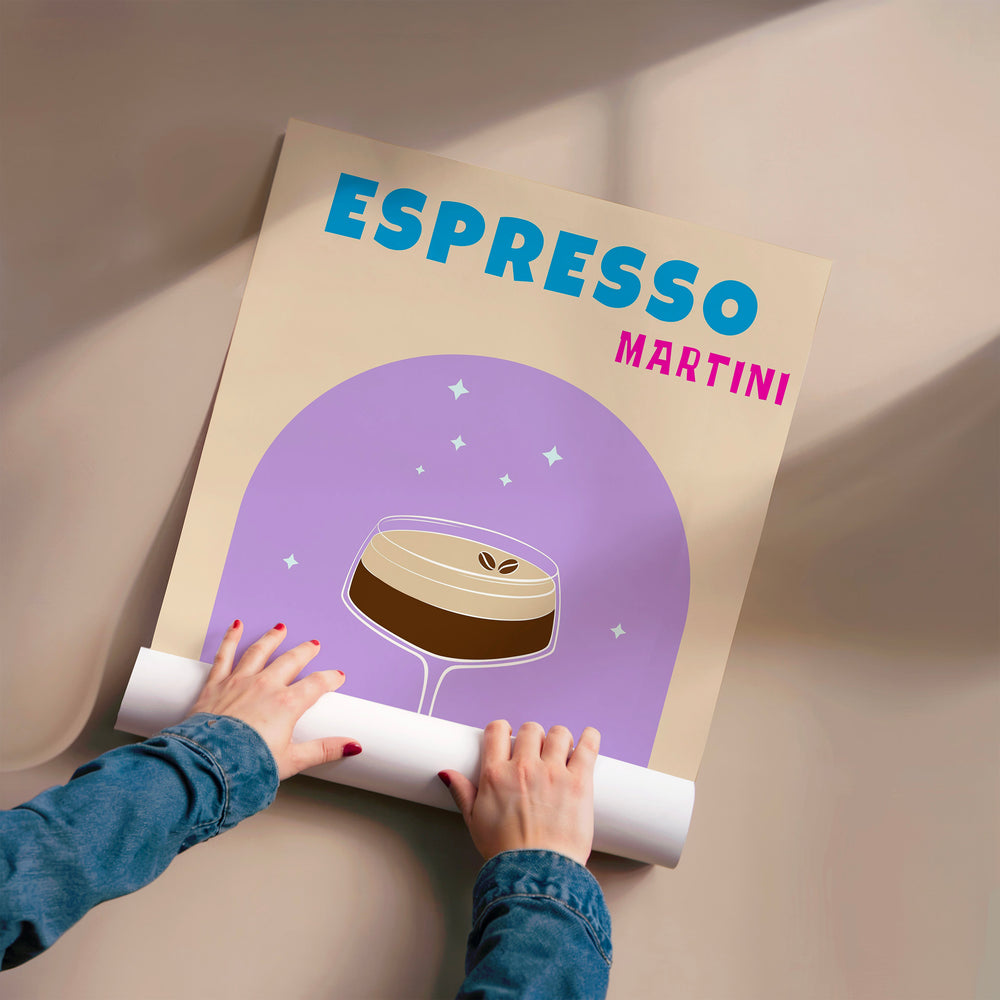 L'impression présentée en poster, sans encadrement, sur un mur neutre.