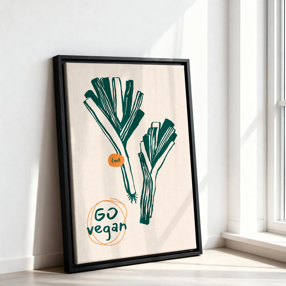 Le tableau accroché en situation dans un intérieur meublé.