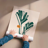 L'impression présentée en poster, sans encadrement, sur un mur neutre.