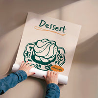 L'impression présentée en poster, sans encadrement, sur un mur neutre.