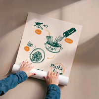 L'impression présentée en poster, sans encadrement, sur un mur neutre.