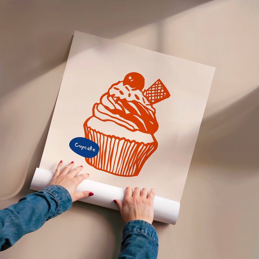 L'impression présentée en poster, sans encadrement, sur un mur neutre.