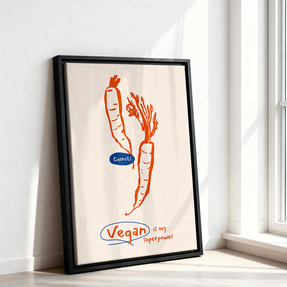 Le tableau accroché en situation dans un intérieur meublé.