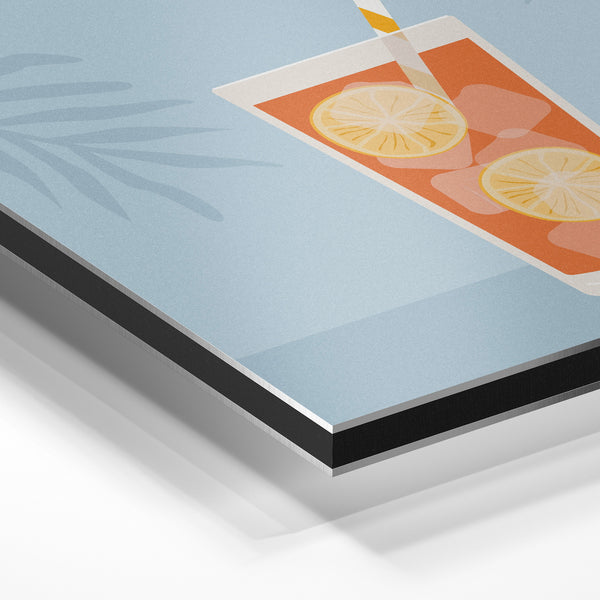 Long Island Iced Tea – Affiche cocktail minimaliste — Aluminium Dibond
