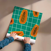 L'impression présentée en poster, sans encadrement, sur un mur neutre.