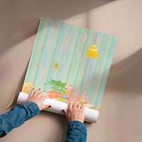 L'impression présentée en poster, sans encadrement, sur un mur neutre.