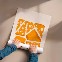 L'impression présentée en poster, sans encadrement, sur un mur neutre.