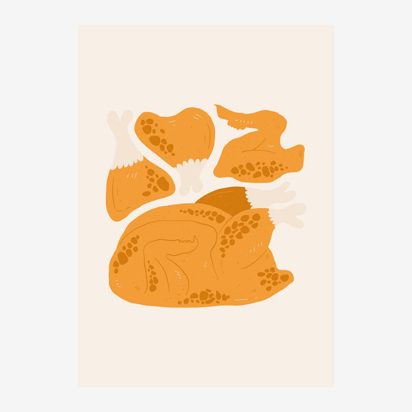 Illustration d'une pieuvre aux teintes ocre et orange avec des motifs pointillistes, sur un fond beige clair.