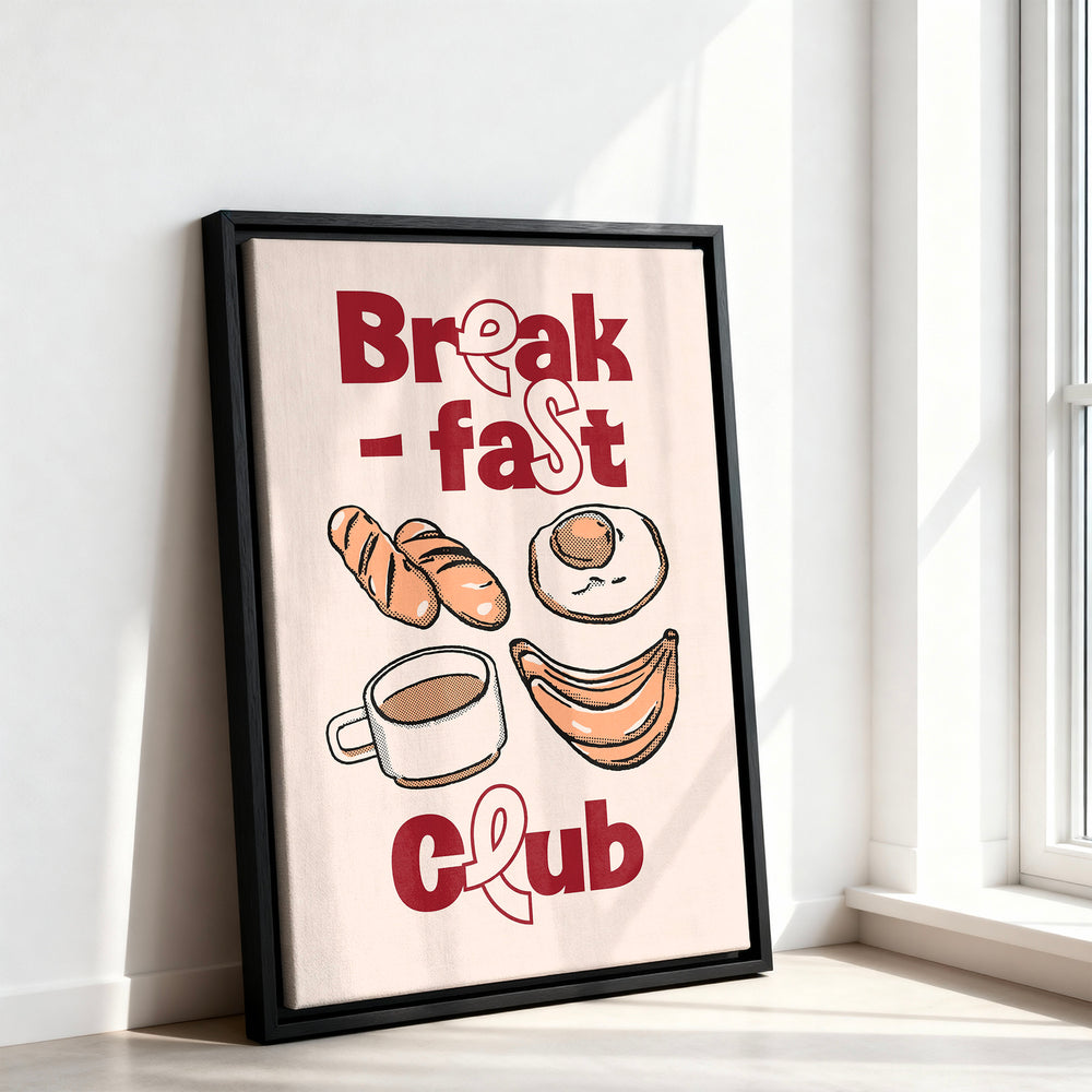 Le tableau accroché en situation dans un intérieur meublé.