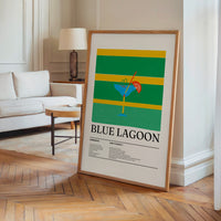 Le tableau accroché en situation dans un intérieur meublé.
