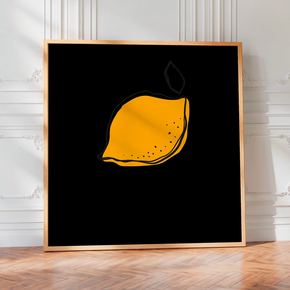 L'impression présentée en poster, sans encadrement, sur un mur neutre.