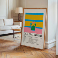 Le tableau accroché en situation dans un intérieur meublé.