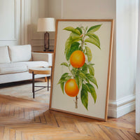 Le tableau accroché en situation dans un intérieur meublé.