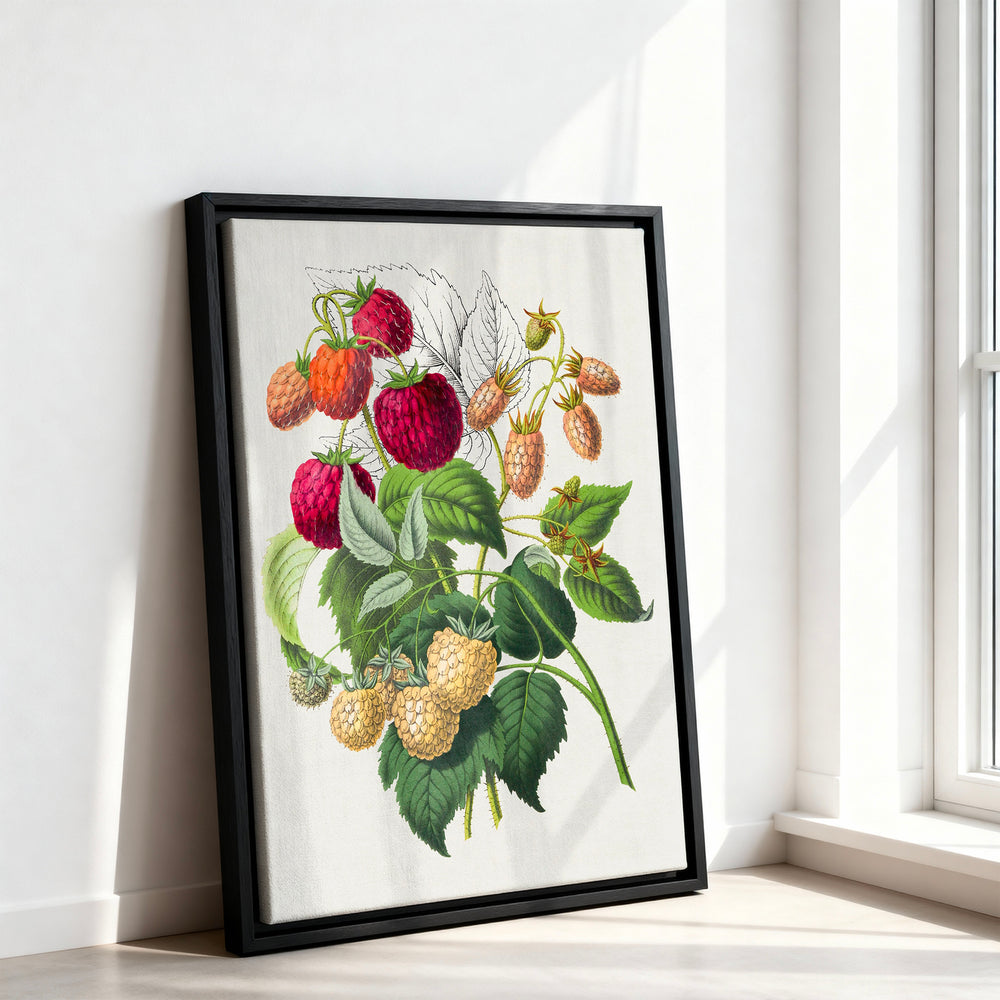 Le tableau accroché en situation dans un intérieur meublé.