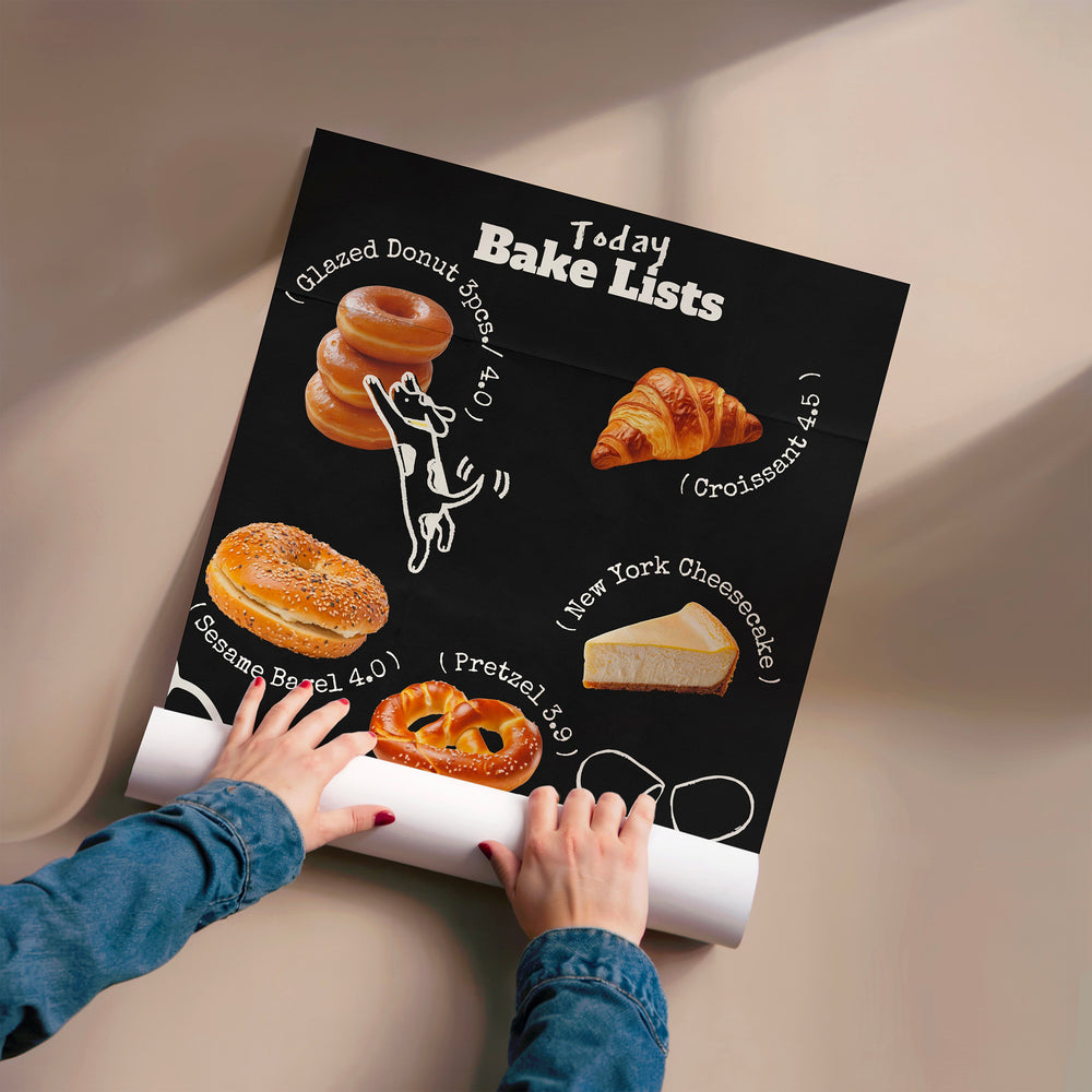 L'impression présentée en poster, sans encadrement, sur un mur neutre.