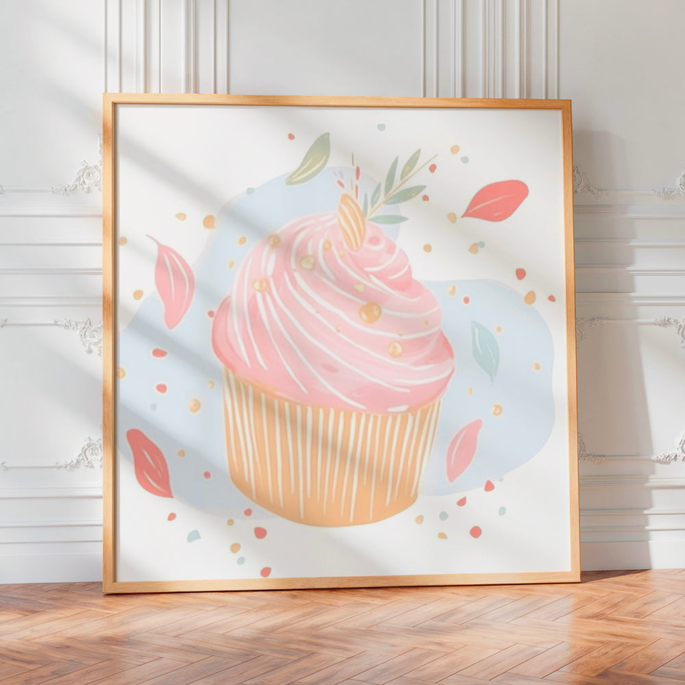 Le tableau accroché en situation dans un intérieur meublé.