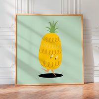 L'impression présentée en poster, sans encadrement, sur un mur neutre.