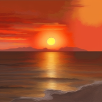 Radiant Sunset Glow-Canvas-artwall-Artwall