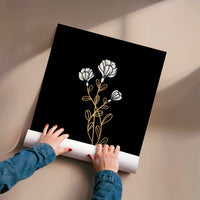L'impression présentée en poster, sans encadrement, sur un mur neutre.