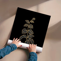 L'impression présentée en poster, sans encadrement, sur un mur neutre.