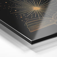 Gros plan du relief : la surépaisseur d'encre en lumière rasante sur aluminium Dibond.